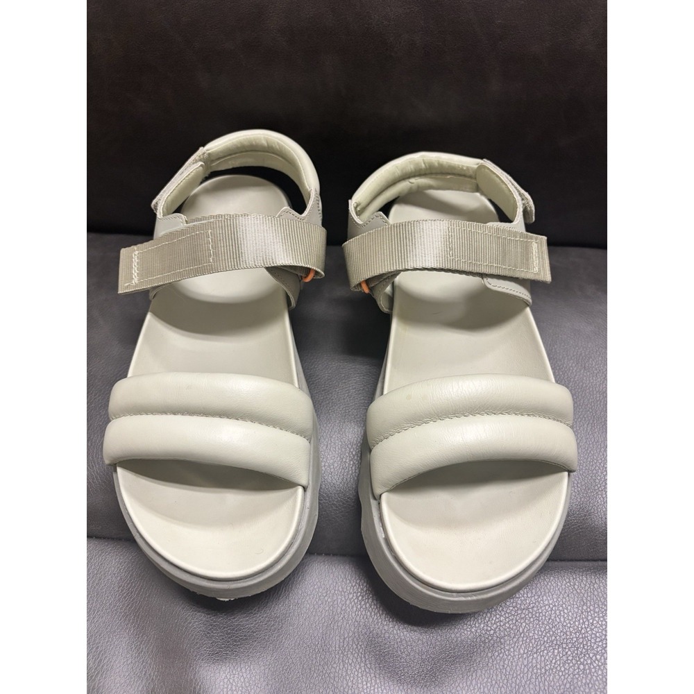 Sorel Viibe Sandals Womens Size 9 Soft Green Leather Slingback Comfort Flat Vibe - Picture 3 of 11